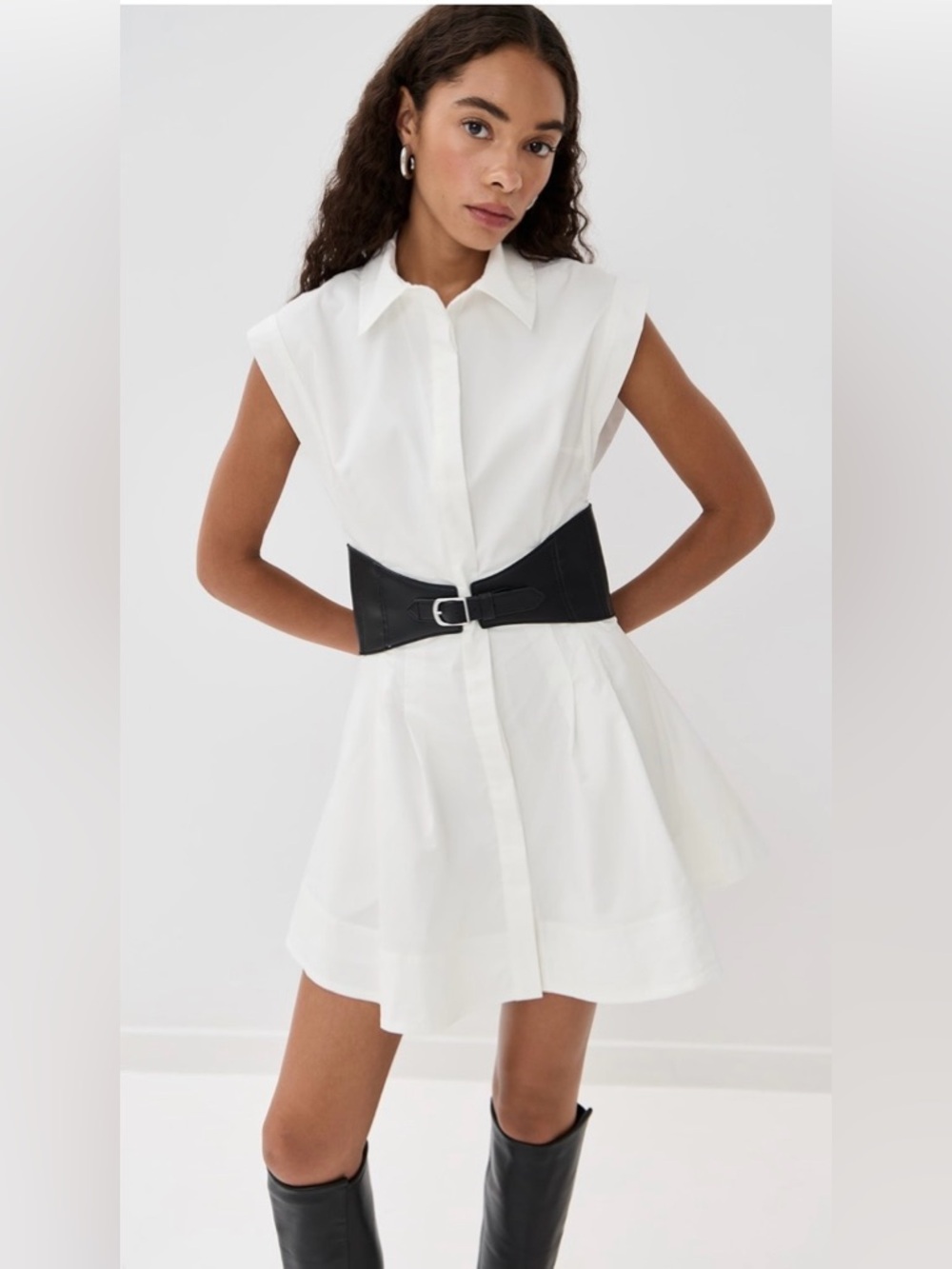 NWT Jonathan Simkhai Adler Belted Mini Dress XS